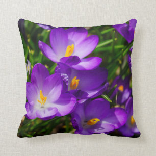 Coussin Crocus lilas
