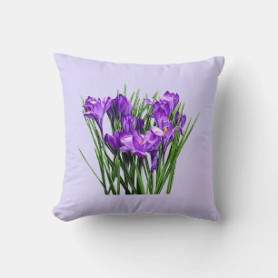 Coussin Crocus pourpres