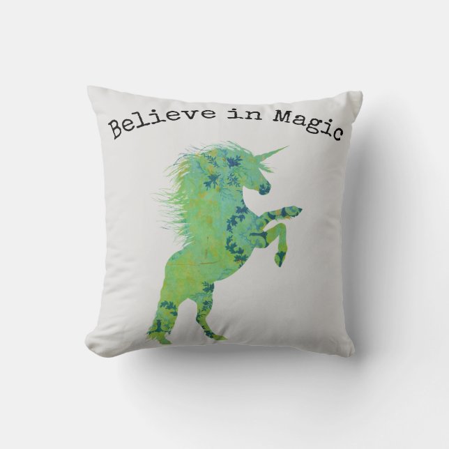 Coussin Croire en la licorne magique (Recto)
