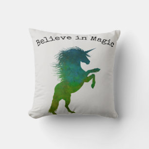 Coussin Croire en la licorne magique