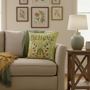 Coussin Croire papillon