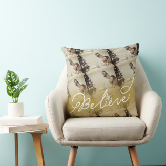Coussin Croire Star Gold Ombre Christmas Photo Collage