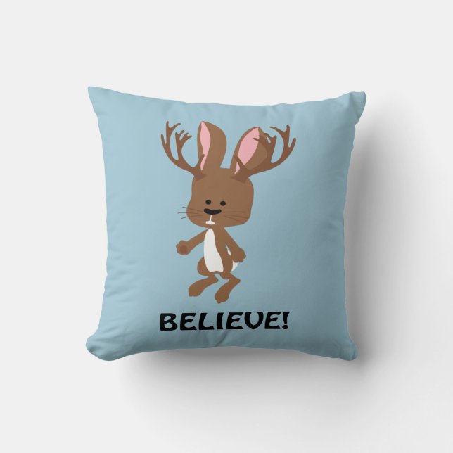Coussin Crois ! Cute Jackalope (Recto)