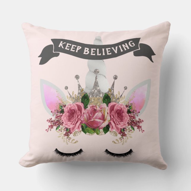Coussin Crois en la Princesse Licorne (Recto)