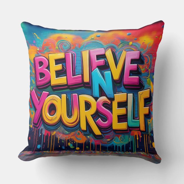 Coussin Crois en toi (Recto)