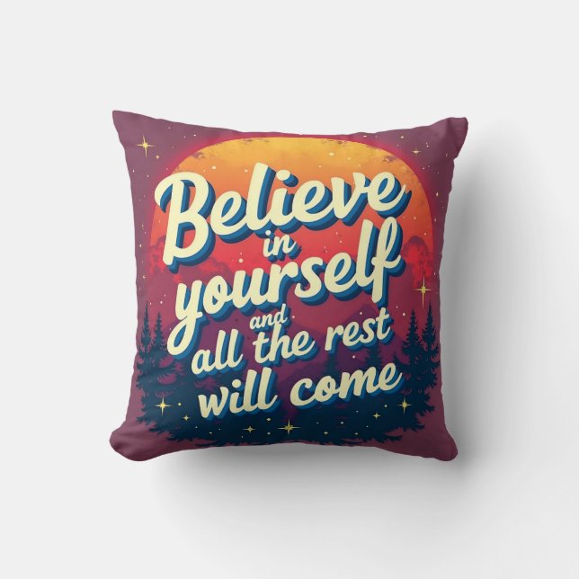 Coussin Crois en toi (Recto)