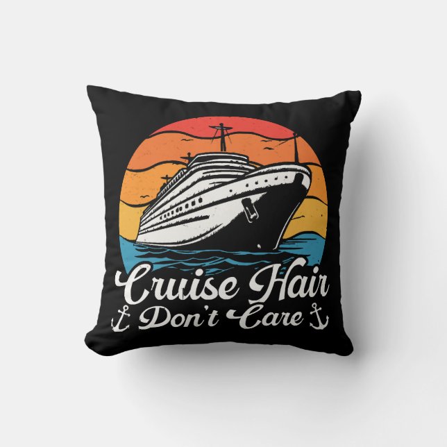 Coussin Croisière Cheveux On s'en fiche (Recto)