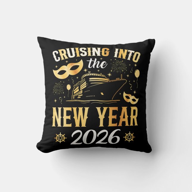 Coussin Croisière dans la nouvelle année 2026 (Recto)
