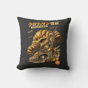 Coussin Croissant Kaiju – Paris sous attaque
