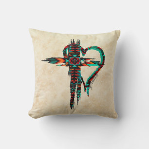 Coussin Croix Du Sud-Ouest Et Coeur