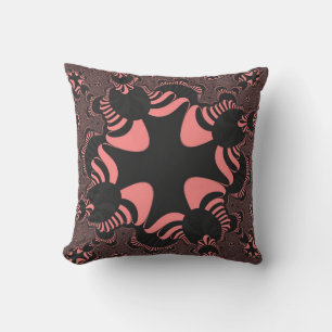 Coussin Croix rose et gris