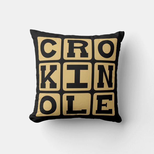 Coussin Crokinole, Jeu de société (Recto)