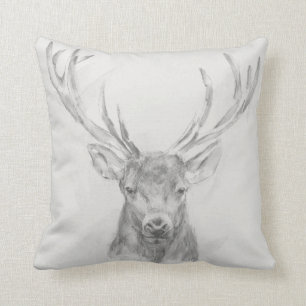 Coussin Croquis contemporain d'élans