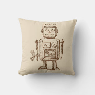 Coussin Croquis/dessin vintage