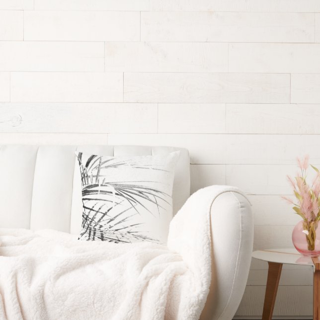 Coussin Croquis minimalisme Feuille Palm Tree (Canapé)