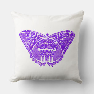 Coussin Croquis papillon, violet violet