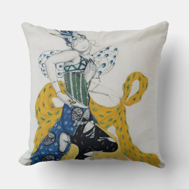 Coussin Croquis pour le ballet "Peri de La", par Paul (Recto)
