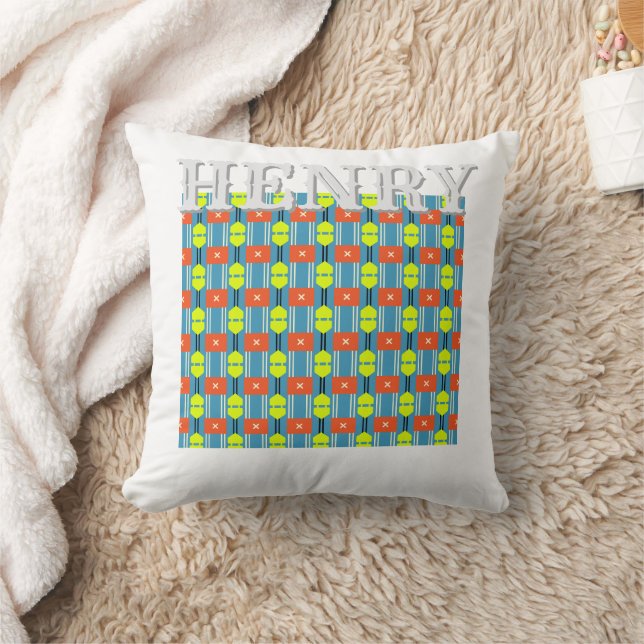 Coussin Cross Button Personalized Throw Pillow (Couverture)