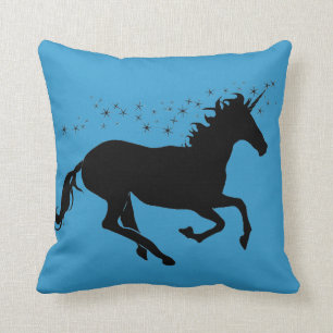 Coussin Croyez juste la licorne de silhouette