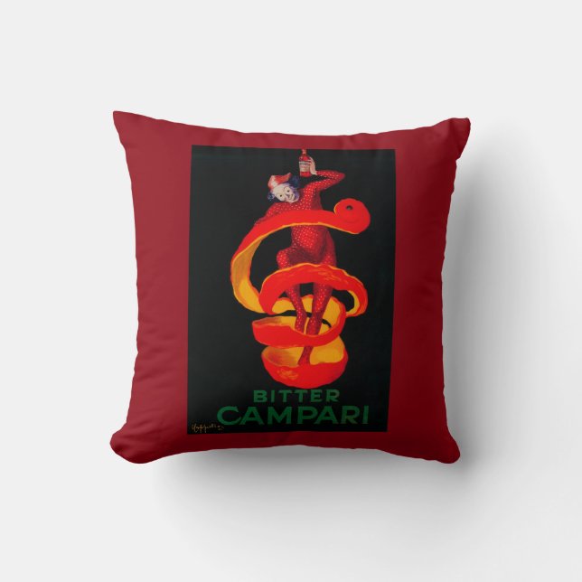 Coussin Cru amer PosterEurope de Campari (Recto)