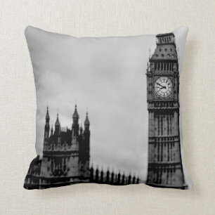 Coussin Cru de Londres d'horloge de Big Ben