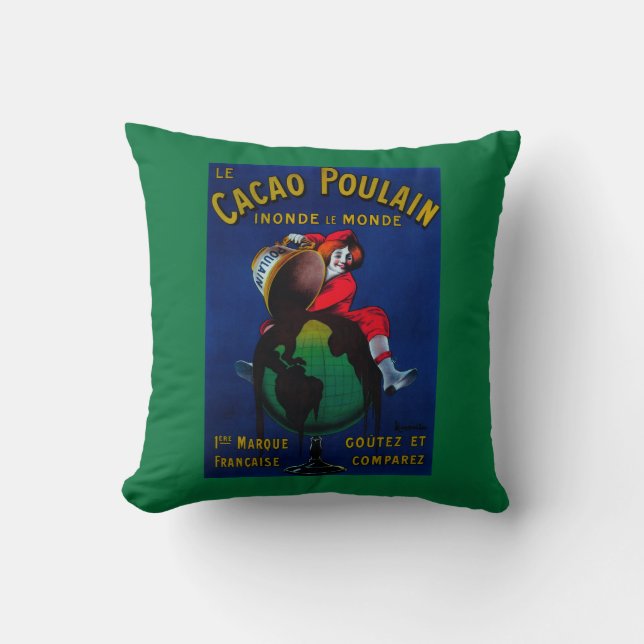 Coussin Cru PosterEurope de Poulain de cacao (Recto)