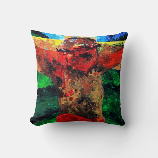 Coussin Crucifixion il est 2009 de finition (Recto)