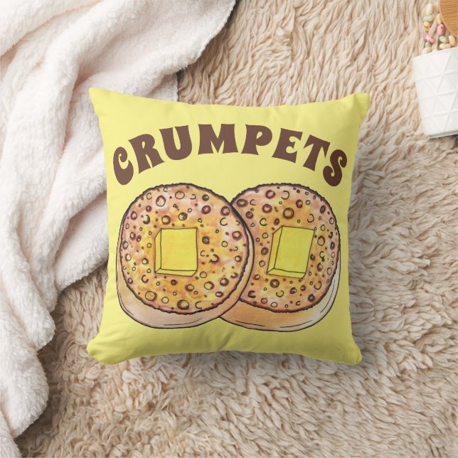 Coussin Crumpets à beurre chaud Cuisine britannique (Couverture)