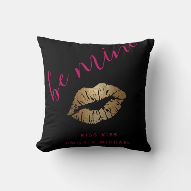 Coussin Crush Secret, Premier Amour Cadeau Personnalisé Am (Recto)