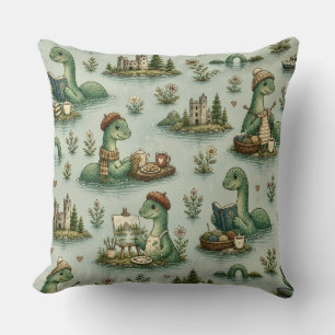 Coussin Cryptides cosy Nessie Monstre du Loch Ness loisirs
