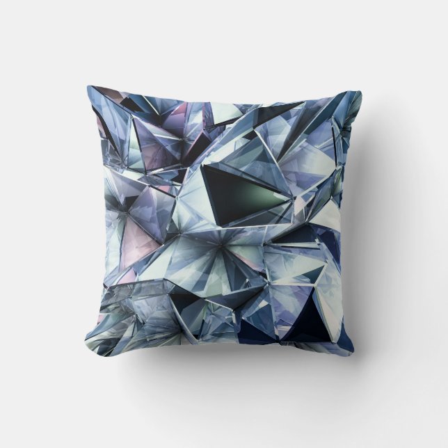 Coussin Crystal du triangle technologique : Arrière - plan (Recto)