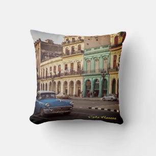 Coussin Cuba Havana Vintage Classic Car Cityscape