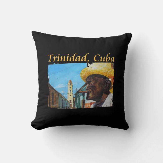 Coussin Cuba - Trinidad Cubain Cigar Art (Recto)
