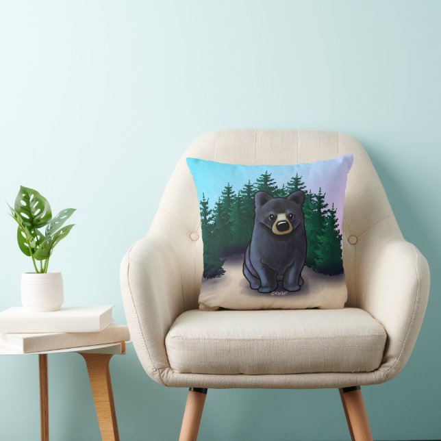 Coussin Cube d'ours noir (Chaise)