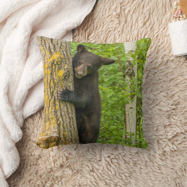 Coussin Cube d'ours noir | Minnesota (Couverture)
