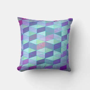 Coussin Cubes en triangles Motif géométrique