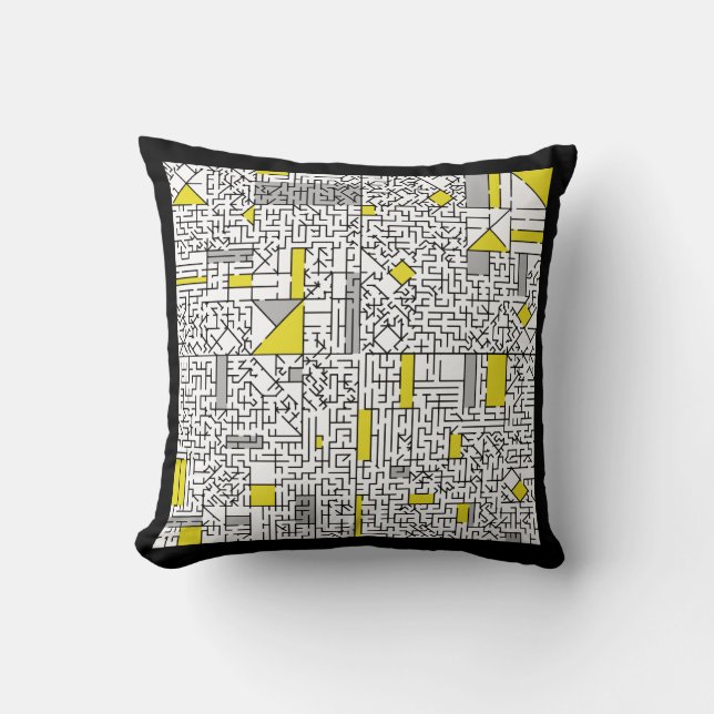 Coussin Cubism Maze (Recto)