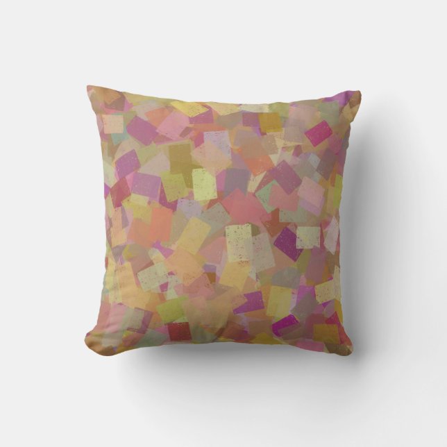 Coussin Cubisme multicolore coloré Motif Abstrait (Recto)
