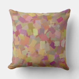 Coussin Cubisme multicolore coloré Motif Abstrait