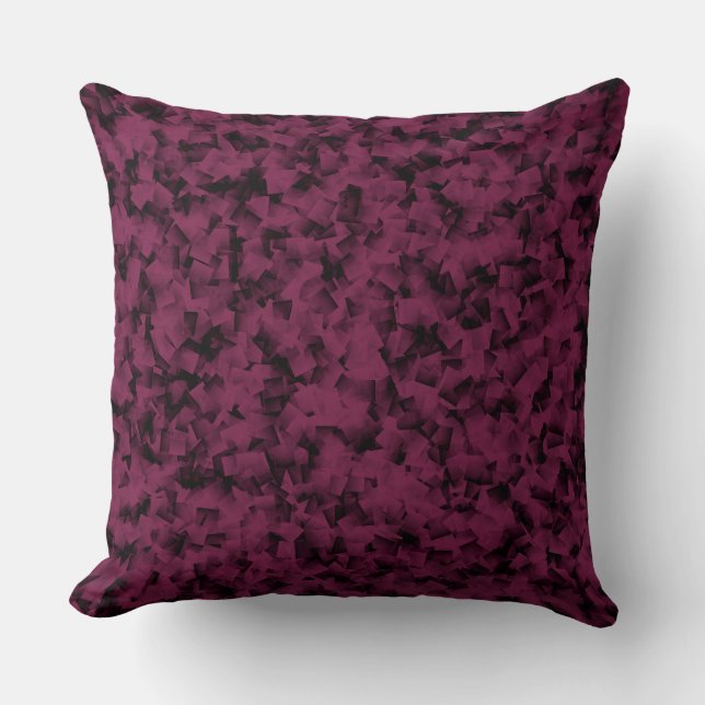 Coussin Cubisme noir bourguignon Motif Abstrait (Recto)