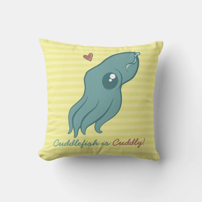 Coussin Cuddlefish est câlin (Recto)