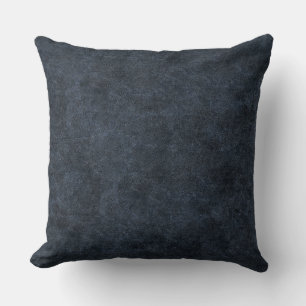 Coussin Cuir bleu marine Faux