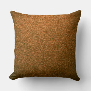 Coussin Cuir Brown