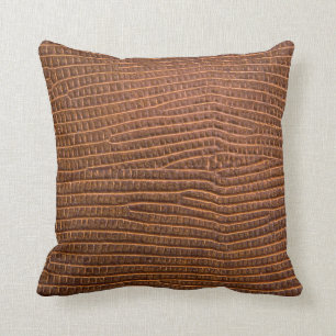 Coussin cuir Brown comme fond de texture, cuir, peau,