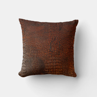 Coussin cuir Brown textureleather, abstrait, antique, , ba