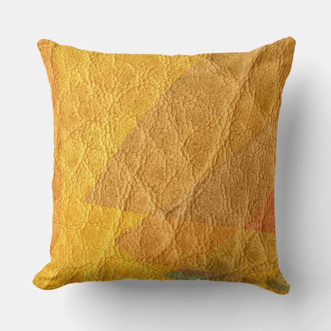 Coussin Cuir jaune (Recto)