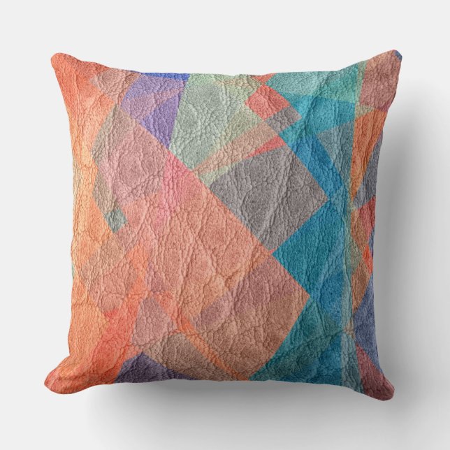 Coussin Cuir mosaïque (Recto)