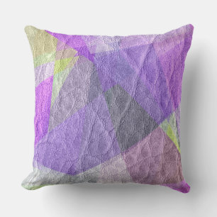 Coussin Cuir pourpre