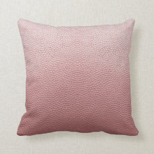Coussin Cuir rose roux