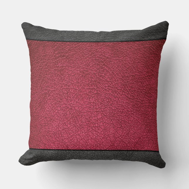 Coussin Cuir rouge (Recto)